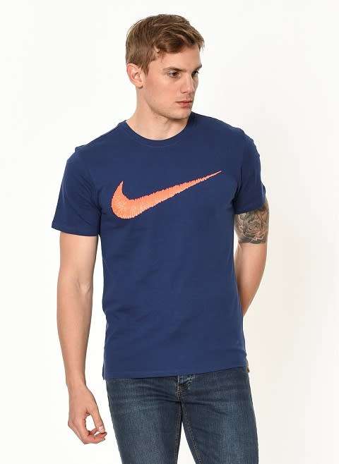Original Mens NIKE NSW TEE HANGTAG SWOOSH - 707456-429 - XX Large